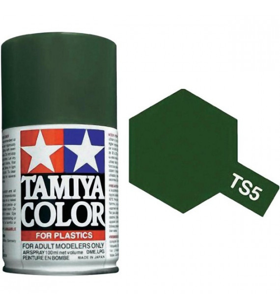 Bombe Peinture Tamiya  TS-5 Vert olive terne 100ml