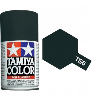 Bombe Peinture Tamiya  TS-6 Noir mat 100ml