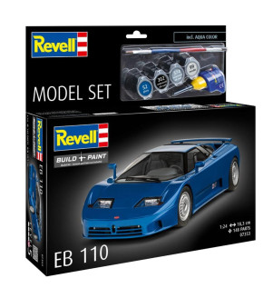 REVELL COFFRET BUGATTI EB110 AVEC STARTER KIT ECH: 1/24 07353
