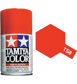 Bombe Peinture Tamiya  TS-8 Rouge Italian briliant 100ml