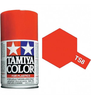 Bombe Peinture Tamiya  TS-8 Rouge Italian briliant 100ml