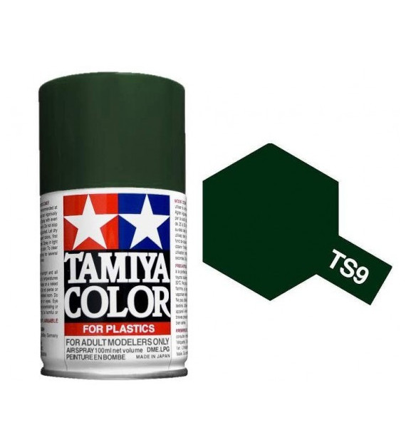 Bombe Peinture Tamiya  TS-9 Vert Anglais briliant 100ml