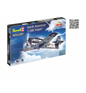 REVELL COFFRET FLYING BULLS T-28 TROJAN ECH:1/48 + STARTER KIT  05635