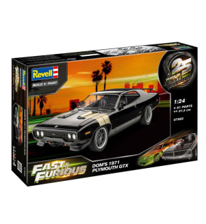 REVELL MAQUETTE FAST & FURIOUS DOMINIC'S 71 PLYMOUTH GTX 1/24 07692