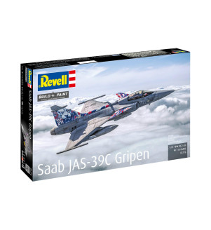 REVELL SET AVION SAAB JAS-39C GRIPEN ECH : 1/72 + STARTER KIT 03776