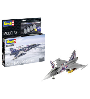 REVELL SET AVION SAAB JAS-39C GRIPEN ECH : 1/72 + STARTER KIT 03776
