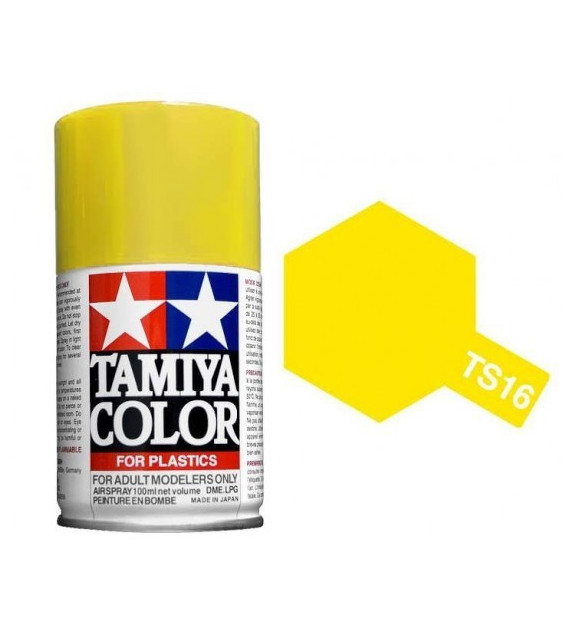 Bombe Peinture Tamiya  TS-16 Jaune  100ml