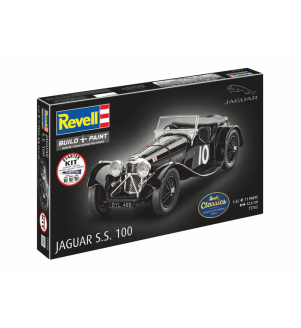 REVELL MAQUETTE JAGUAR S.S. 100 AVEC STARTER KIT ECH : 1/32 77752