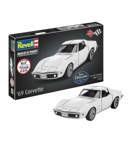 REVELL MAQUETTE '69 CORVETTE 20 PCS ECH : 1/32 AVEC STARTER KIT 77684