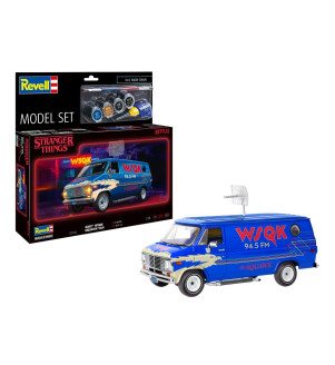 REVELL COFFRET STRANGER THINGS GMC WSQK SQUAWK VAN 1/25 07732