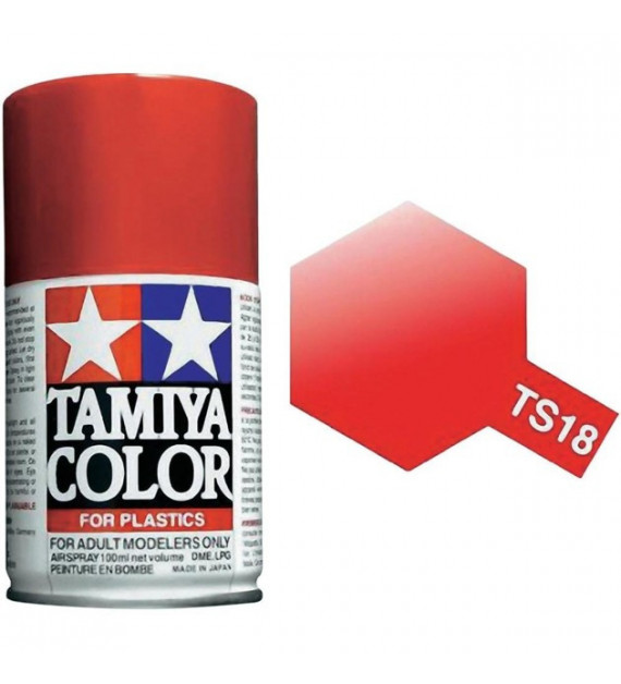 Bombe Peinture Tamiya  TS-18 Rouge Métal briliant  100ml