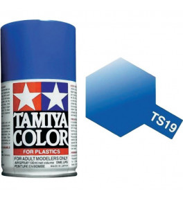 Bombe Peinture Tamiya  TS-19 Bleu Métal briliant  100ml