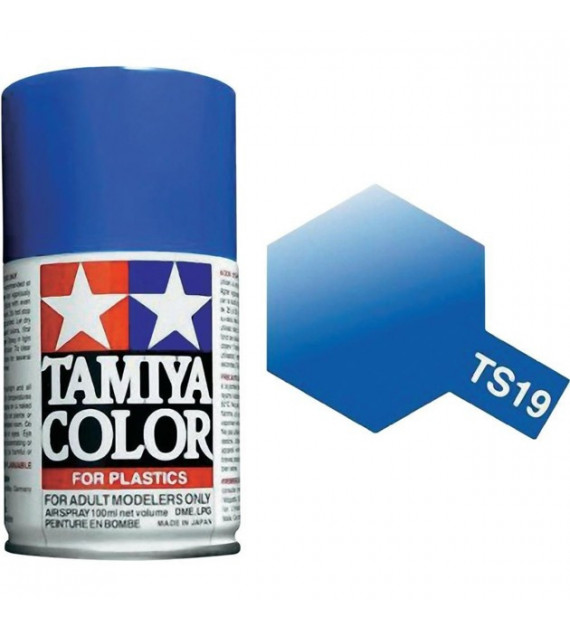 Bombe Peinture Tamiya  TS-19 Bleu Métal briliant  100ml