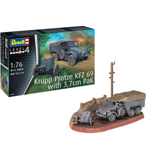 Model Set Krupp Protze KFZ 69 with 3,7cm Pak RV-63344