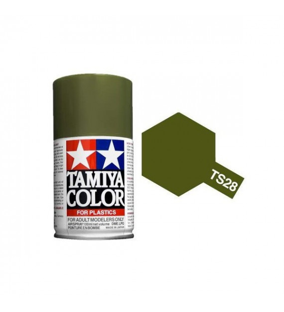 Bombe Peinture Tamiya  TS-28 Vert olive terne  100ml