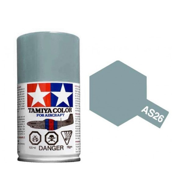 Bombe Peinture Tamiya  AS-26 Gris Claire 100ml