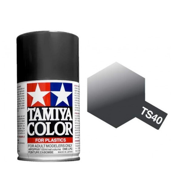 Bombe Peinture Tamiya  TS-40 Noir Métallique  100ml