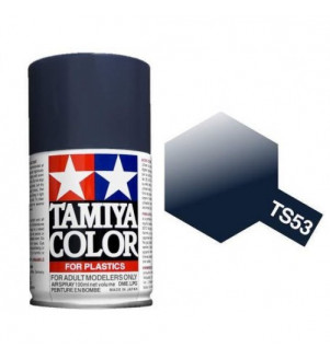 Bombe Peinture Tamiya  TS-53 Bleu Noire Métallique 100ml