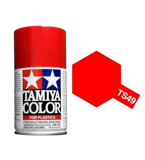 Bombe Peinture Tamiya  TS-49 Rouge Vif  100ml