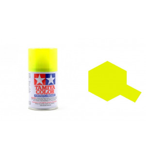 Bombe Peinture Tamiya  PS-27 Jaune Fluorescent 100ml