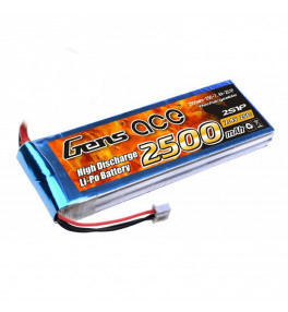 GENS ACE Batterie Lipo 2S 2500mAh 25C b-25c-2500-2s1p