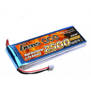 GENS ACE Batterie Lipo 2S 2500mAh 25C b-25c-2500-2s1p