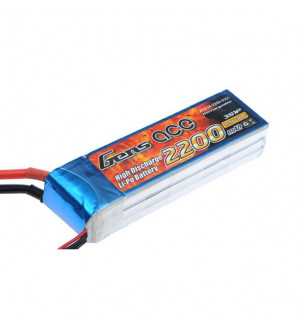 GENS ACE Batterie Lipo 3S 11,1V 2200mAh 25C B-25C-2200-3S1P
