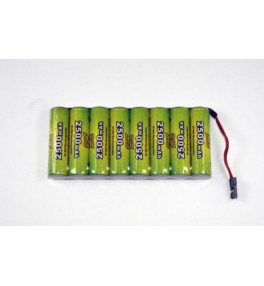 Pack NimH 9,6V 2500mah plat...