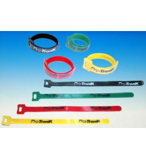 Collier velcro 23cm 8 pces - 4 couleurs