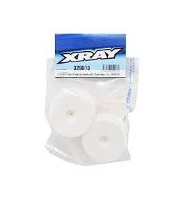 XRAY Jantes arrières blanches Buggy 1/10 Arrière Aerodisk 12mm XB2 (x