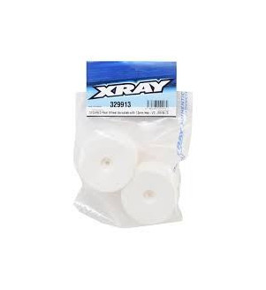 XRAY Jantes arrières blanches Buggy 1/10 Arrière Aerodisk 12mm XB2 (x