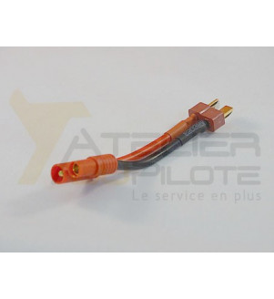 Adaptateur Dean femelle or 3.5mm 14AWG