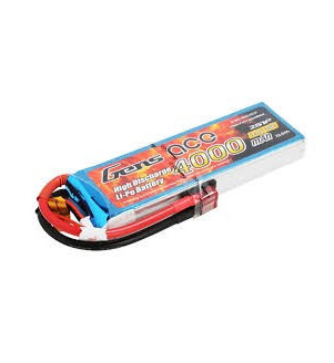 GENS ACE batterie lipo 2S 25C 4000mAh 7.4V B-25C-4000-2S1P