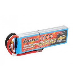 GENS ACE batterie lipo 2S 25C 4000mAh 7.4V B-25C-4000-2S1P