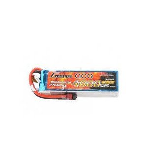 GENS ACE batterie lipo 2S 25C 4000mAh 7.4V B-25C-4000-2S1P