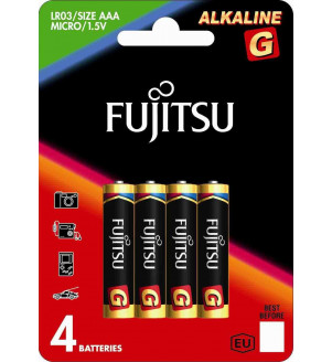 FUJISTU Pile 1.5V LR03 AAA X4 Alcaline PAFL03B4