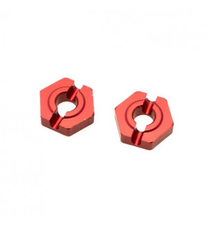 HOBBYTECH Hexagone de roue avant alu clavette 2mm REV-BX014