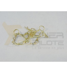 Clips carrosserie 1/10 or 45° (10 pces)