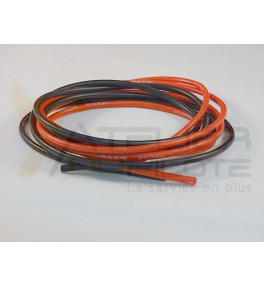 Cable silicone 16AWG 490 brins 1m R + 1m N