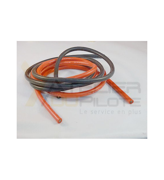 Câble silicone 5,5mm2 10AWG R+N