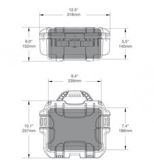 NANUK valise radio étanche jaune N905