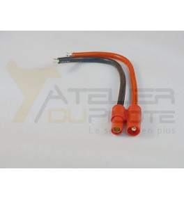 Connecteur or 3.5mm mâle 14AWG 10cm