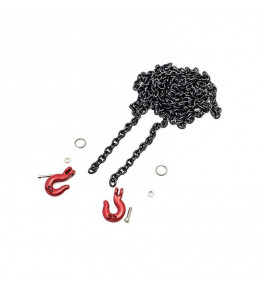 HOBBYTECH Chaine de remorquage avec crochet HT-SU1801021