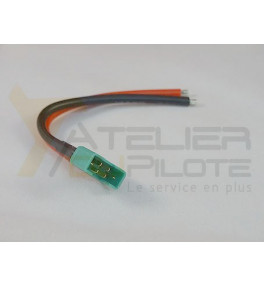 Connecteur MPX femelle 14AWG 10cm