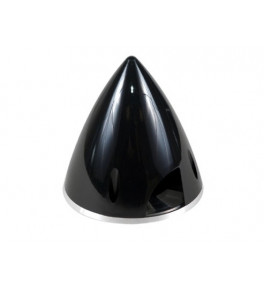 Cone noir flasque alu 45mm