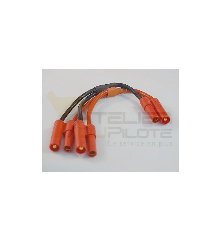Cordon Y parallèle or 4mm 14AWG