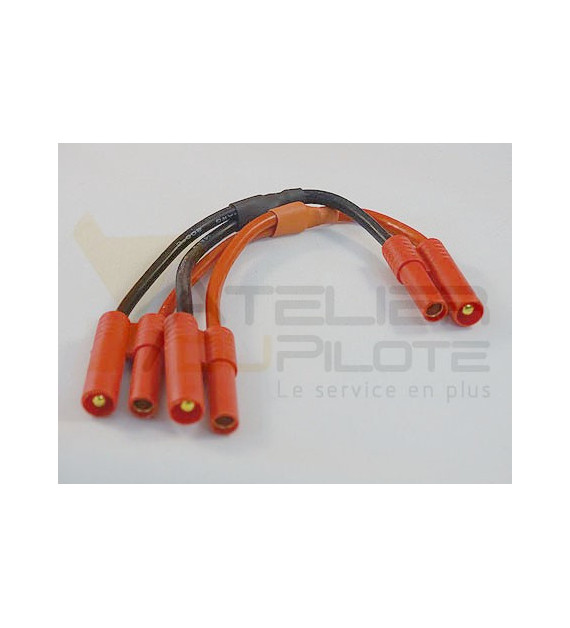 G-FORCE Cordon Y parallèle or 4mm 14AWG GF-1320-121