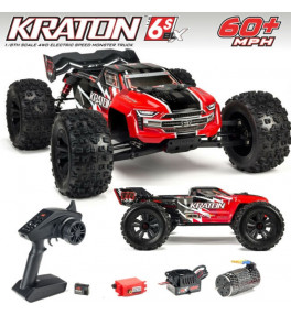 ARRMA Kraton 6S BLX 4WD Rouge/Noir ARA106040T1