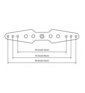 SECRAFT Palonnier alu double Futaba 3,5'' M3