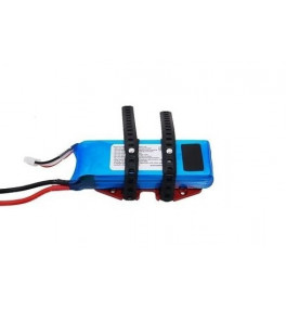 SECRAFT Support batterie anti glisse rouge Taille M